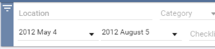The end date filter, matching the date filter beside it