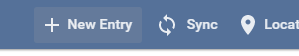 The Bird Journal toolbar, with the New Entry button at the left-hand end